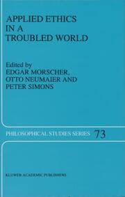 Cover von Applied Ethics in a Troubled World