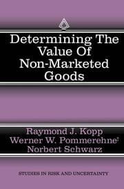 Cover von Determining the Value of Non-Marketed Goods