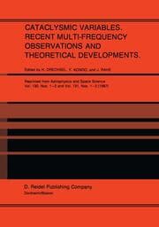 Cover von Cataclysmic Variables.Recent Multi-Frequency Observations and Theoretical Developments