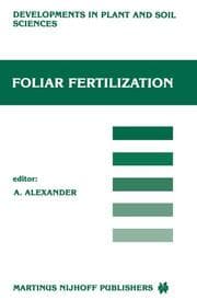 Cover von Foliar Fertilization