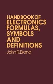 Cover von Handbook of Electronic Formulas, Symbols and Definitions