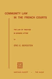 Cover von Community Law in the French Courts