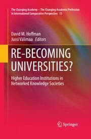 Cover von RE-BECOMING UNIVERSITIES?