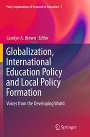 Cover von Globalization, International Education Policy and Local Policy Formation