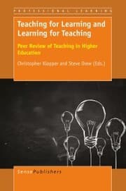 Cover von Teaching for Learning and Learning for Teaching