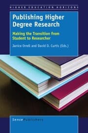 Cover von Publishing Higher Degree Research