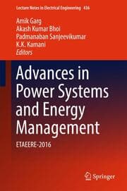 Cover von Advances in Power Systems and Energy Management