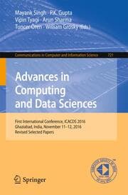 Cover von Advances in Computing and Data Sciences