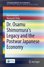 Cover von Dr. Osamu Shimomura's Legacy and the Postwar Japanese Economy