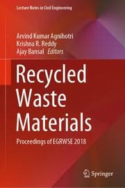 Cover von Recycled Waste Materials