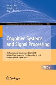Cover von Cognitive Systems and Signal Processing