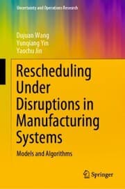 Cover von Rescheduling Under Disruptions in Manufacturing Systems