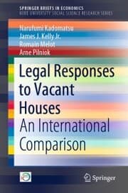 Cover von Legal Responses to Vacant Houses
