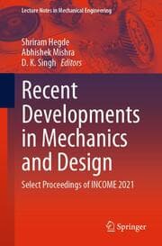 Cover von Recent Developments in Mechanics and Design