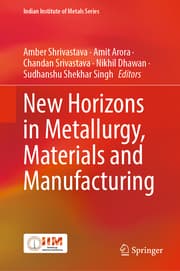 Cover von New Horizons in Metallurgy, Materials and Manufacturing