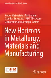Cover von New Horizons in Metallurgy, Materials and Manufacturing