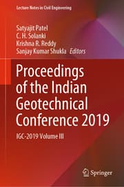Cover von Proceedings of the Indian Geotechnical Conference 2019