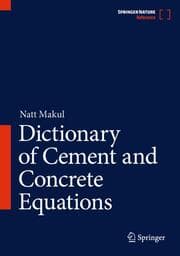 Cover von Dictionary of Cement and Concrete Equations