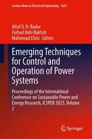 Cover von Emerging Techniques for Control and Operation of Power Systems