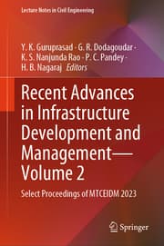 Cover von Recent Advances in Infrastructure Development and Management - Volume 2