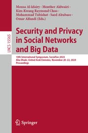 Cover von Security and Privacy in Social Networks and Big Data