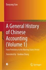 Cover von A General History of Chinese Accounting (Volume 1)