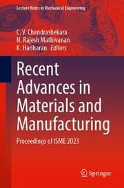 Cover von Recent Advances in Materials and Manufacturing