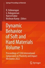 Cover von Dynamic Behavior of Soft and Hard Materials Volume 1
