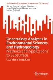 Cover von Uncertainty Analyses in Environmental Sciences and Hydrogeology