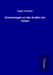 Cover von Erinnerungen an den Grafen Leo Tolstoi