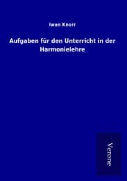 Cover von Aufgaben für den Unterricht in der Harmonielehre