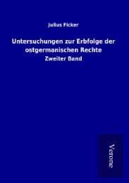 Cover von Untersuchungen zur Erbfolge der ostgermanischen Rechte