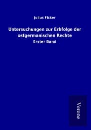 Cover von Untersuchungen zur Erbfolge der ostgermanischen Rechte