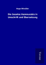 Cover von Die Gesetze Hammurabis in Umschrift und Übersetzung