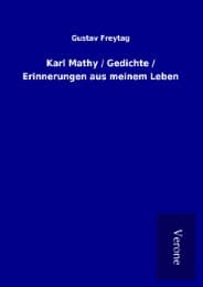 Cover von Karl Mathy / Gedichte / Erinnerungen aus meinem Leben