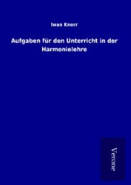 Cover von Aufgaben für den Unterricht in der Harmonielehre
