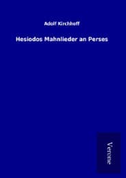 Cover von Hesiodos Mahnlieder an Perses