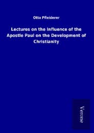 Cover von Lectures on the Influence of the Apostle Paul on the Development of Christianity