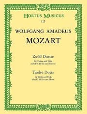 Cover von Zwölf Duette für Violine und Viola KV 487