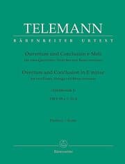 Cover von Ouverture und Conclusion für zwei Querflöten, Streicher und Basso continuo e-Moll TWV 55:e1,50:5