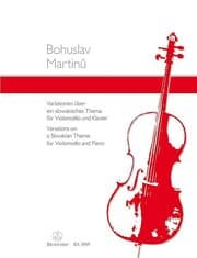 Cover von Variationen über ein slowakisches Thema für Violoncello und Klavier