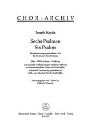 Cover von Sechs Psalmen Hob. XXIII Anhang/Nachtrag