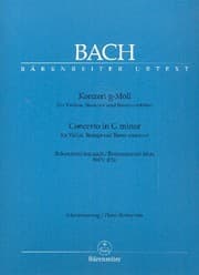 Cover von Konzert für Violine, Streicher und Basso continuo g-Moll