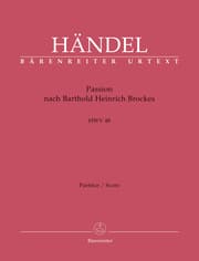 Cover von Passion nach Barthold Heinrich Brockes HWV 48