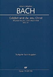 Cover von Gelobet seist du, Jesu Christ (Klavierauszug)