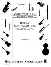 Cover von Grifftabelle für Tuba in B / Kontrabasstuba