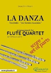 Cover von Score: La Danza by Rossini for Flute Quartet