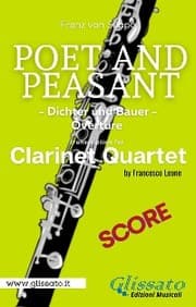 Cover von (Score) Poet and Peasant overture for Clarinet Quartet