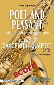 Cover von Poet and Peasant - Saxophone Quartet (score)