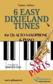 Cover von 6 Easy Dixieland Tunes - Alto Sax & Piano (Sax parts)